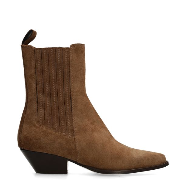Bruine suède western laarsjes