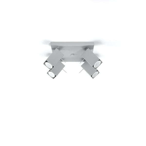 Lampa sufitowa BRAVEA szaro-chromowana 4xGU10x40W IP20 Pure Lume