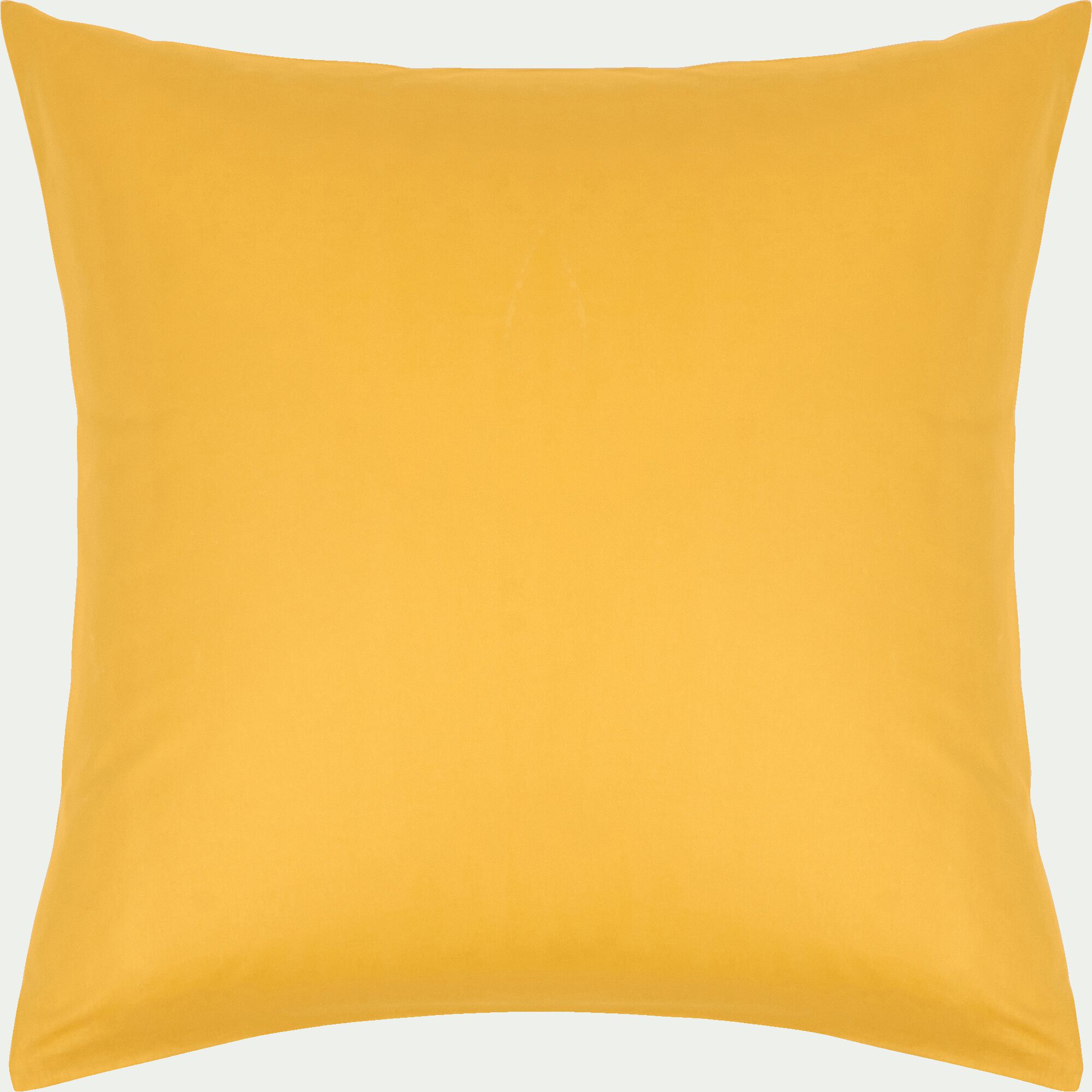 CALANQUES - Lot de 2 taies d'oreiller en coton - jaune genet 65x65cm