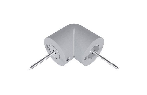 Articulation pour main courante aluminium gris clair Alumin'home