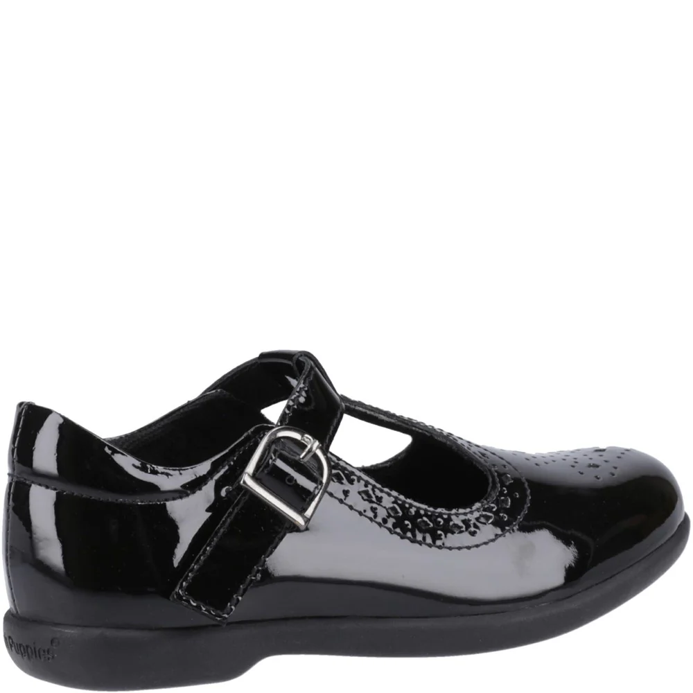 Hush Puppies Britney Patent Junior School Shoes