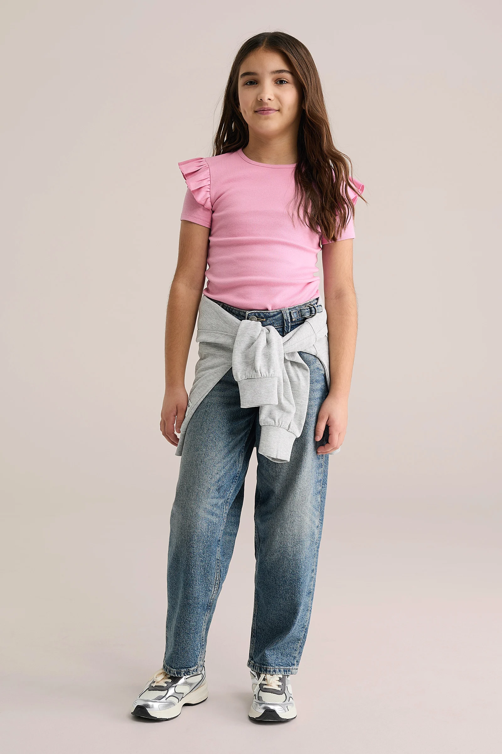 Meisjes T-shirt met ruches