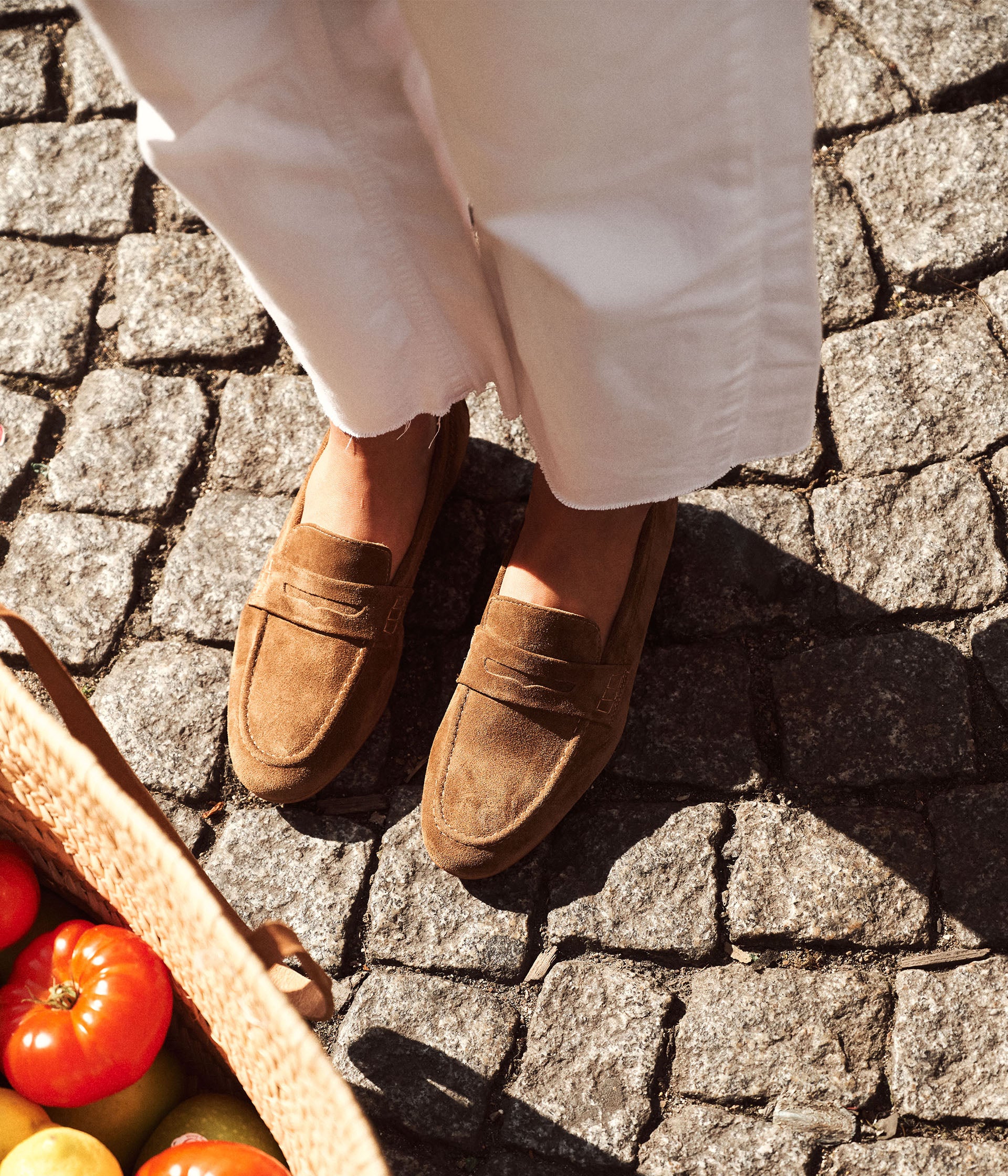 Mocassins velours camel Abla