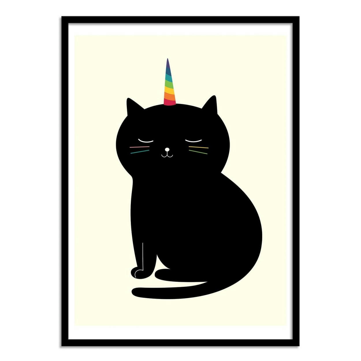 ANDY WESTFACE - CATICORN -  Affiche d'art enfant 50 x 70 cm