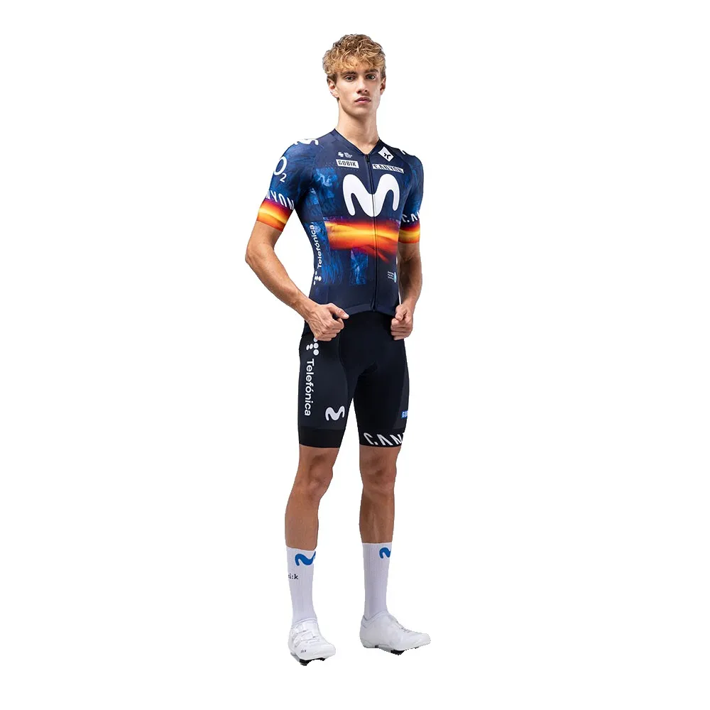 Gobik Teams Odyssey Movistar Team Spanish Champion 2026 short sleeve jersey