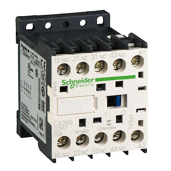 Ca2kn22p7 Schneider - Contacteur Tétrapolaire - 2no 2nf - 10a - Bobine 230vca - Vis - Ca2kn