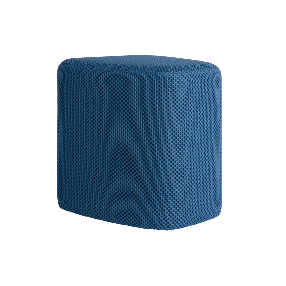 Leitmotiv poef Retro Mesh - blauw - 36x36x36cm