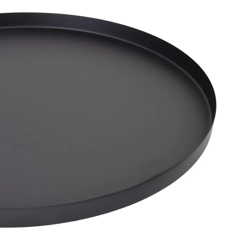 LOFT42 Brew Metalen rond Dienblad �?Zwart �?60x60