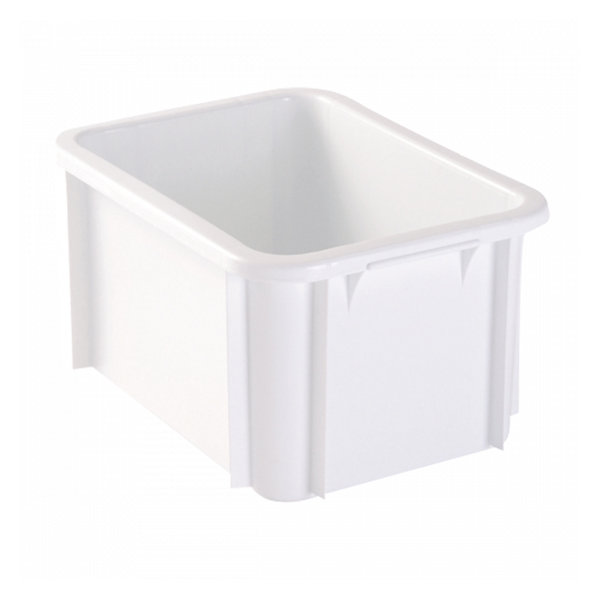 Bac renforcé rectangulaire 400x300x215 15 L blanc