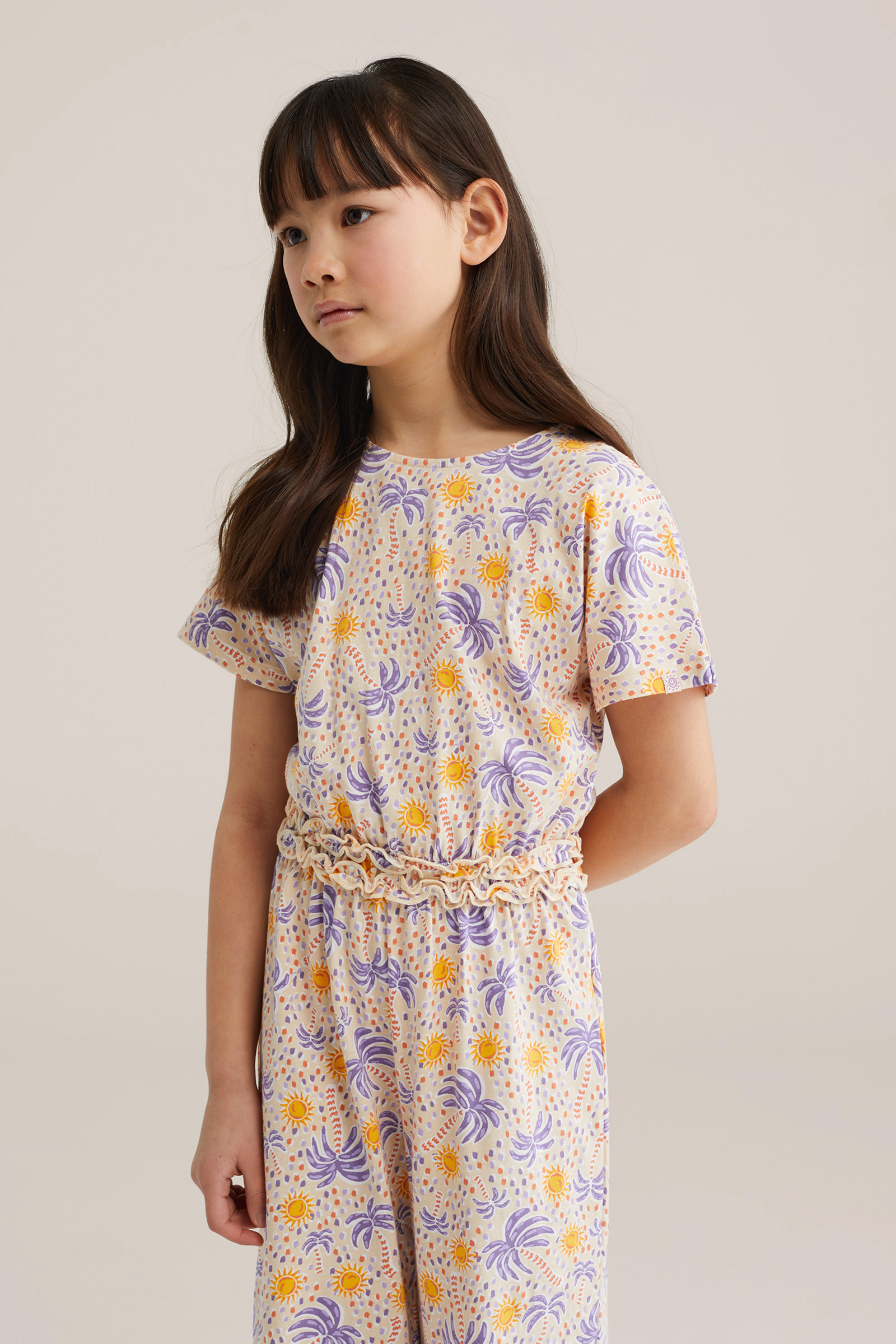 Meisjes jumpsuit met stretch