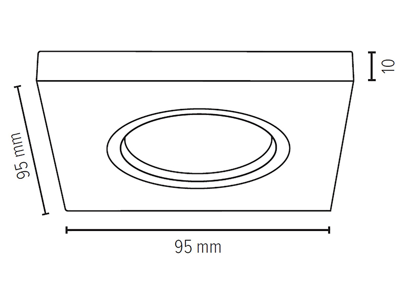 Komplet 3 oczek Vitar betonowe 9,5 cm szare