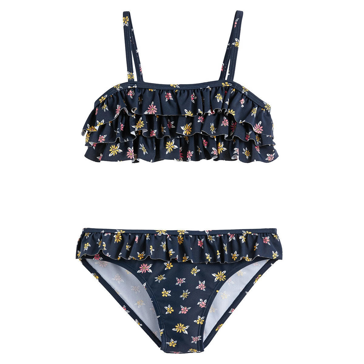 Maillot de bain 2 pièces imprimé fleurs