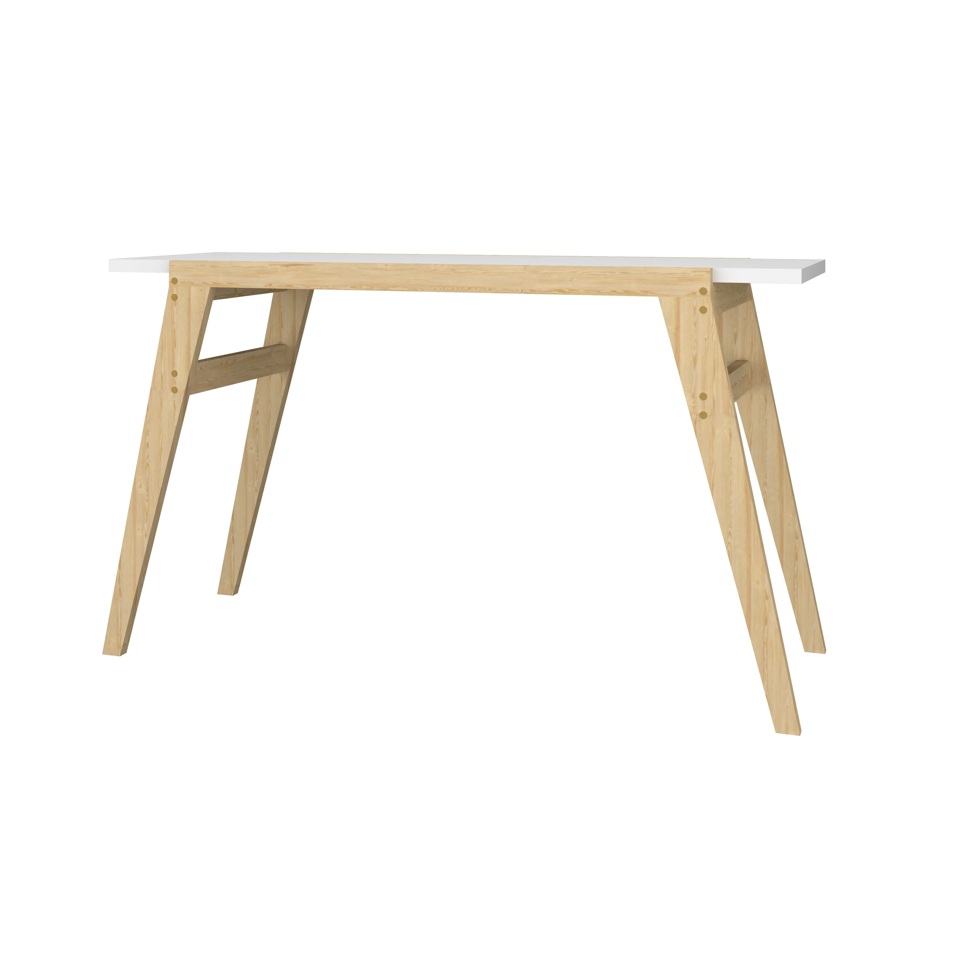 Computer Desk White and Wood | Furniture Dash