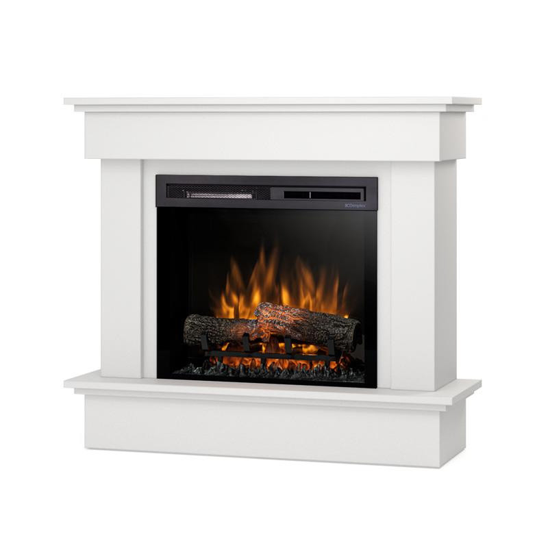 Kominek elektryczny grzewczy 1400W ścienny 23" XHD biały Warmtec Tormes