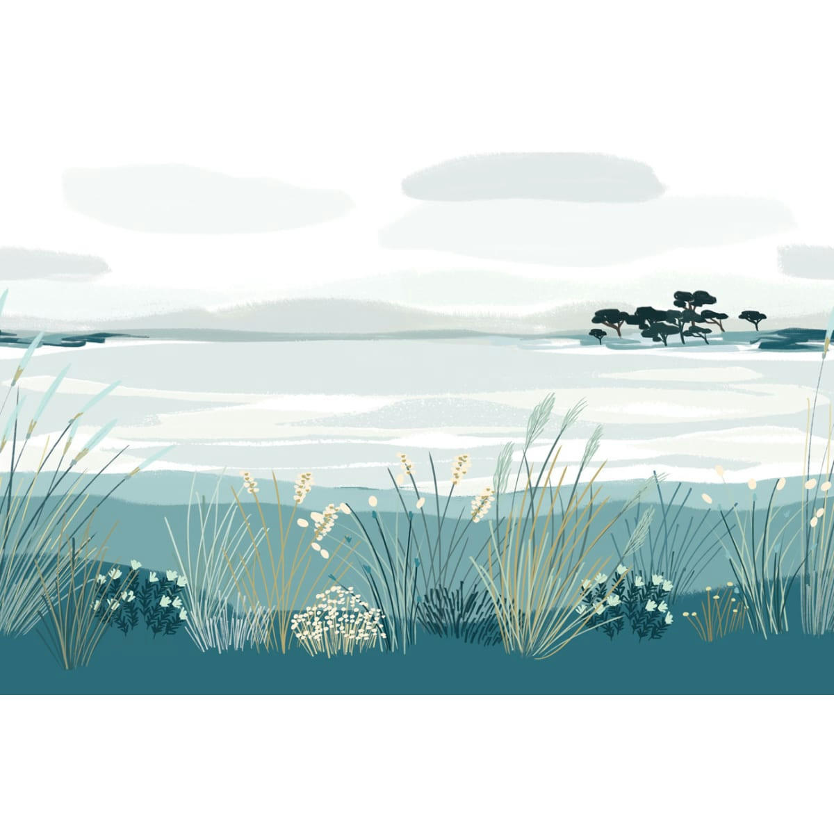 - Papier peint panoramique les îles du golfe 150 x 250 cm