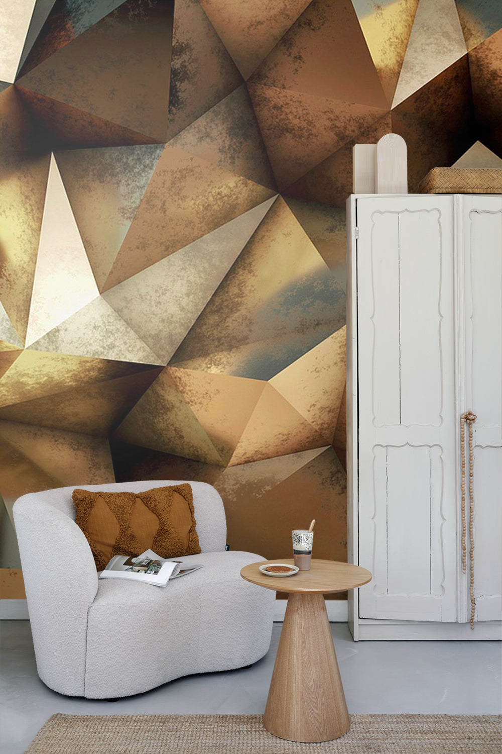 Sanders & Sanders fotobehang 3D-motief beige en bruin - 375 x 270 cm - 600503
