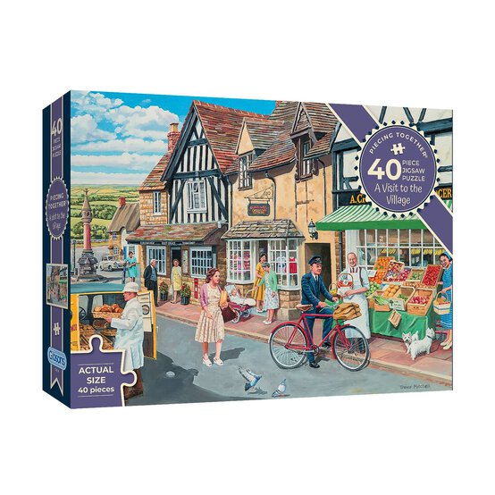 Gibsons A Visit to the Village Jigsaw Puzzle 40 XXL Pieces