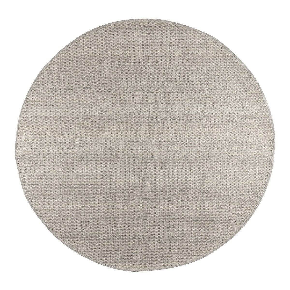 Interieur05 Rond Wollen Vloerkleed Lichtgrijs Vik