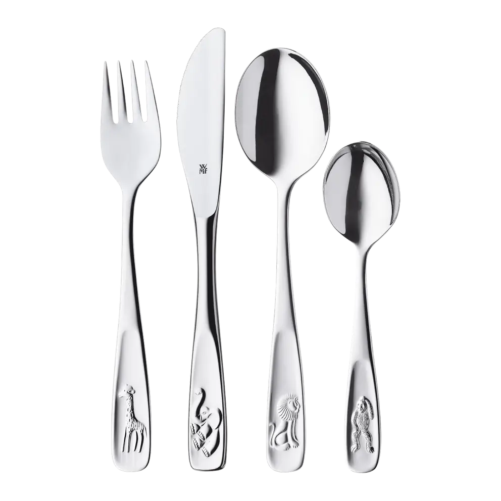 Kinderbesteck-Set 4-teilig Tiere