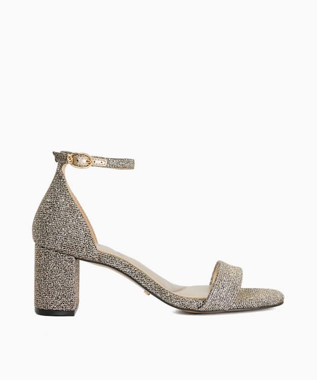 Melins Bronze - Block Heel Ankle Strap Sandals
