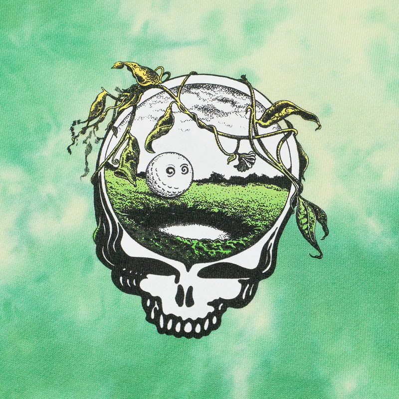 Malbon Golf x Grateful Dead Fesque Hoodie - Green Tie Dye