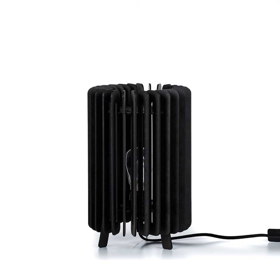 Blij Design tafellamp Edge - 1 lichts - 19.5 x 27  cm - zwart