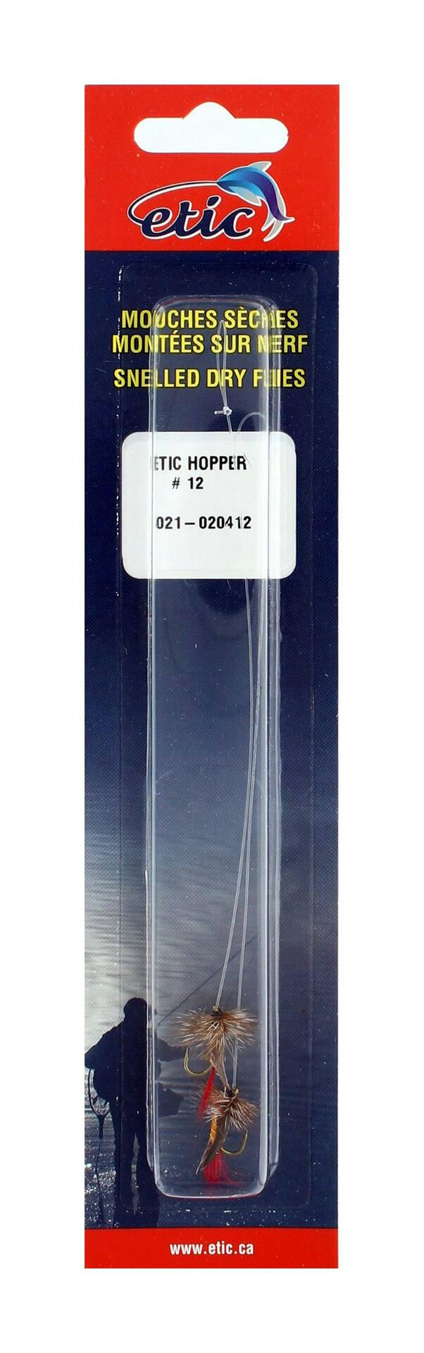 Etic Snelled Dry Flies, Size H12