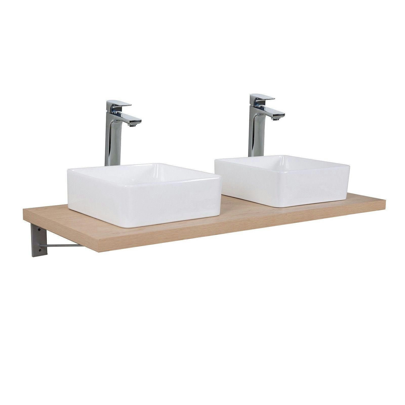 WILL - Plan de toilette suspendu pour vasque  - 120 cm - Ep. 3,8 cm