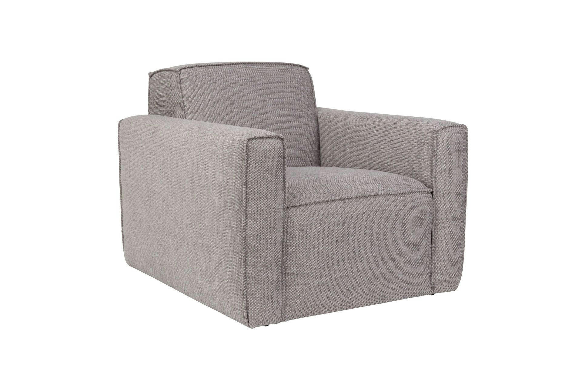 BOR - Fauteuil en tissu gris