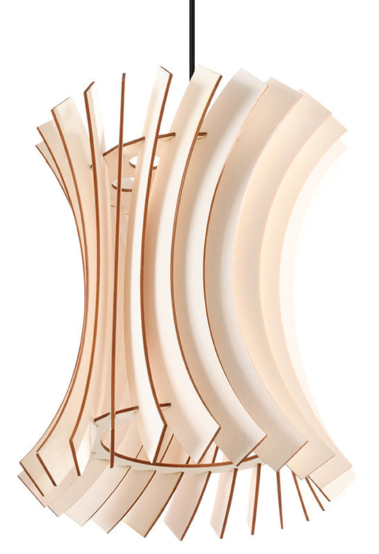 Sollux hanglamp Oriana - 1 lichts - 30 x 90  cm - bruin