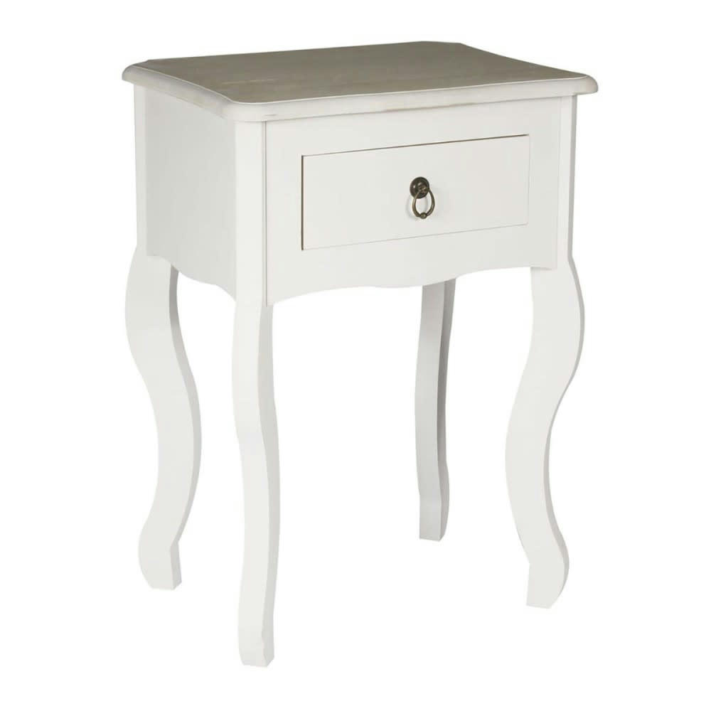 VICTORIA - Chevet 1 tiroir blanc