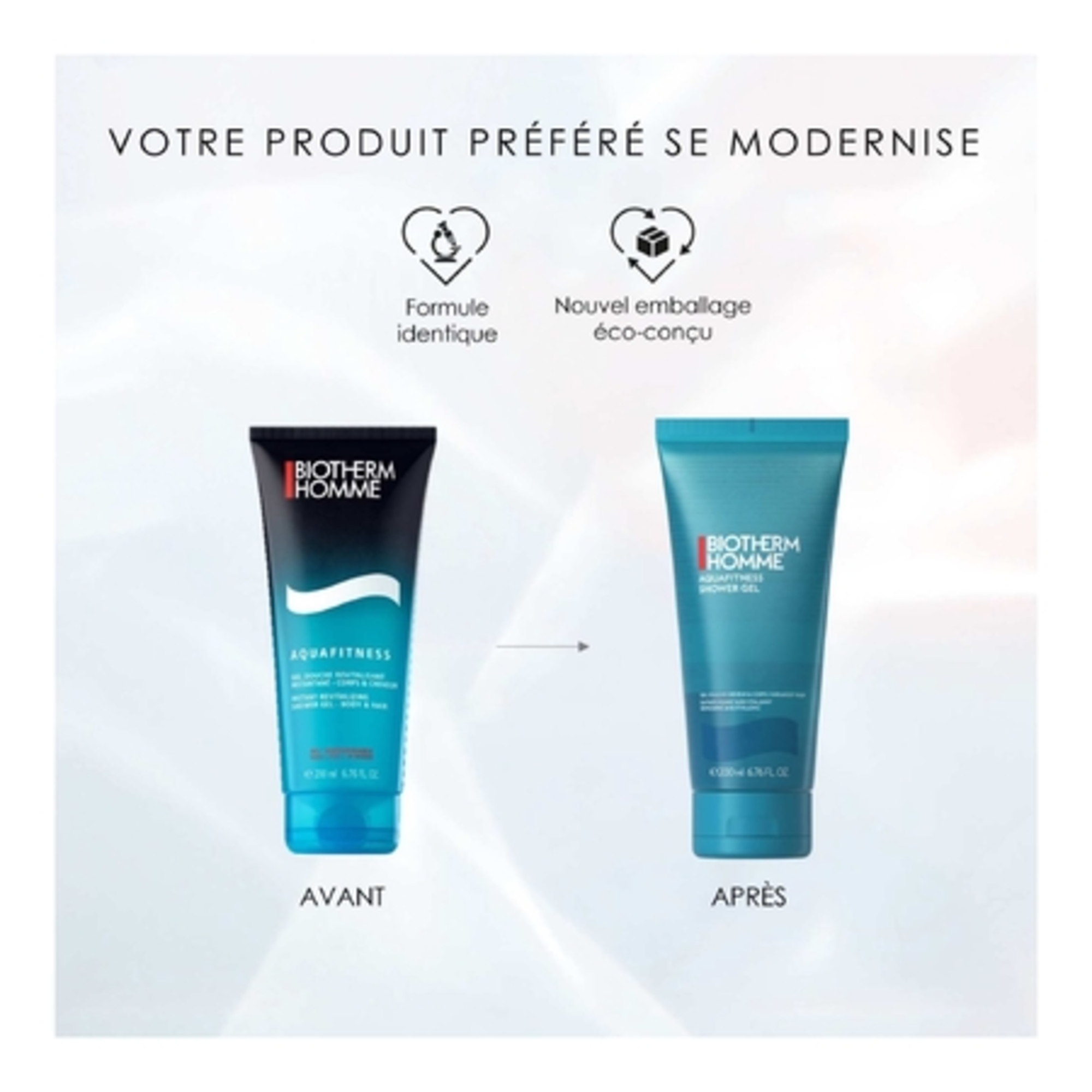 HOMME AQUAFITNESSGel douche rafraîchissant & revitalisant corps & cheveux