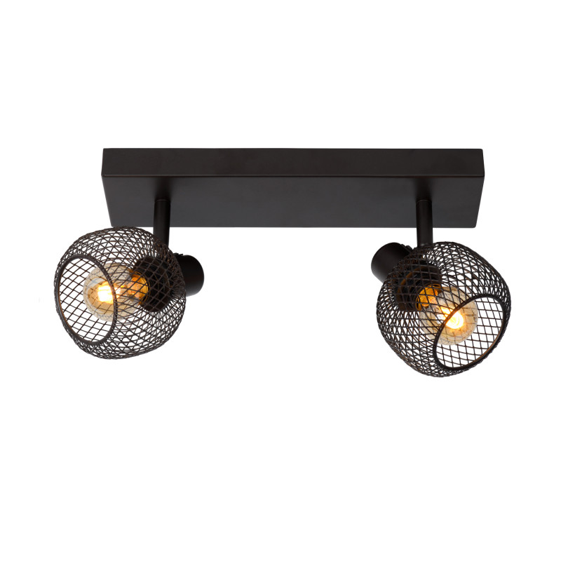 Spot Maren noir E14 2 x 40 W LUCIDE