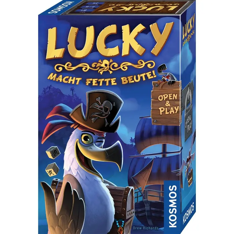 Würfelspiel Set bestehend aus verschiedenen Artikeln Lucky