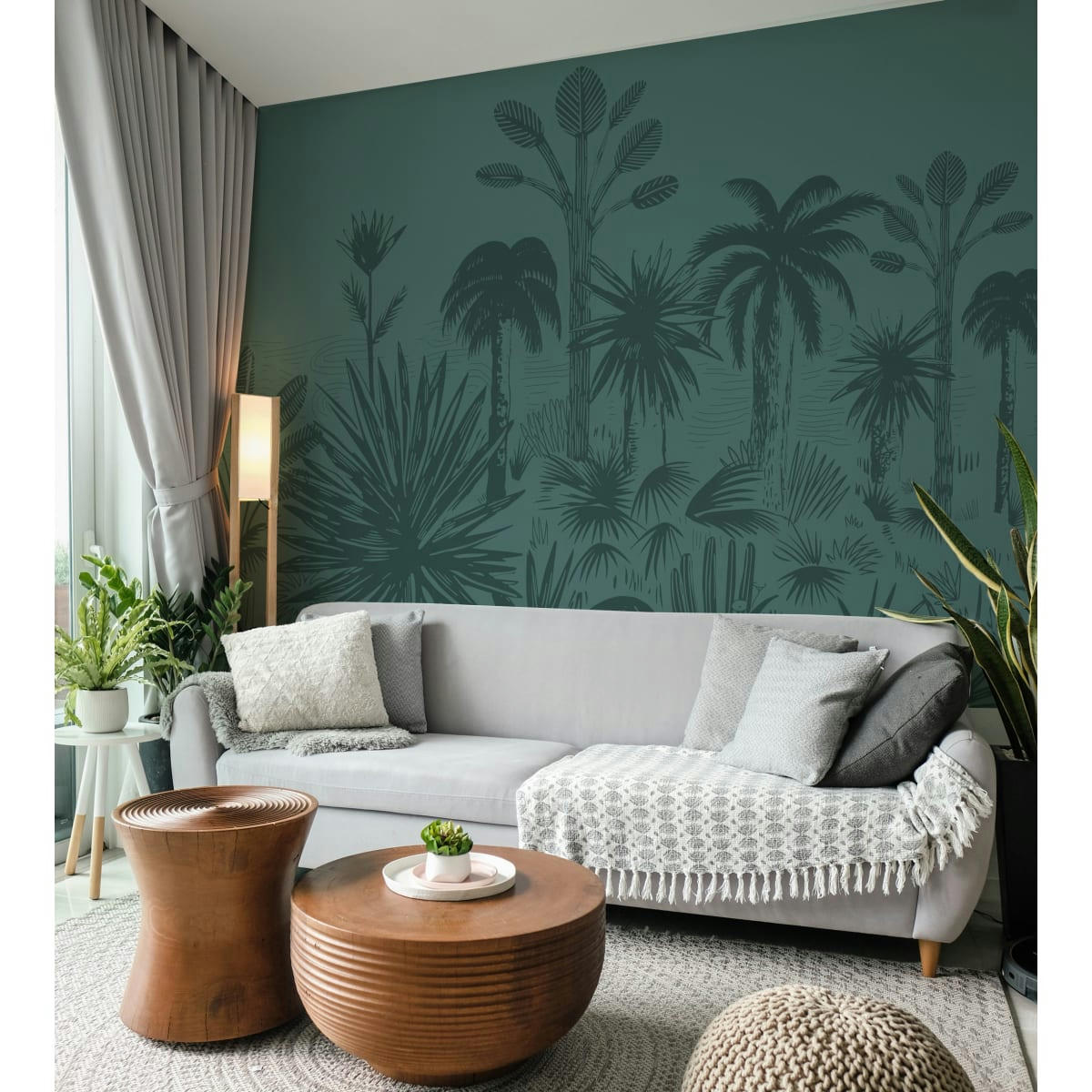 - Papier peint panoramique forêt des tropiques 255 x 250 cm