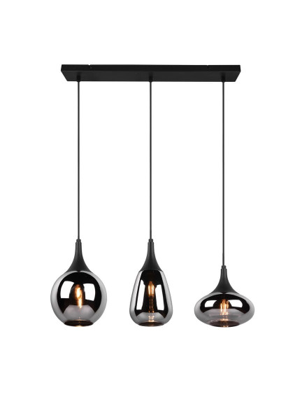 Lampa wisząca czarny metalizowany LUMINA 3xE14x40W Trio