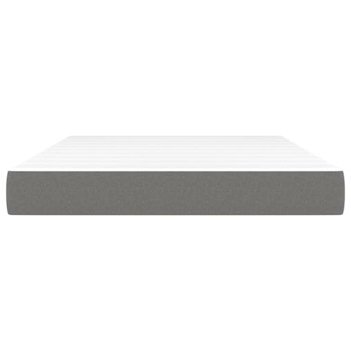 NNEVL Pocket Spring Bed Mattress Dark Grey 137x190x20 cm Full Fabric