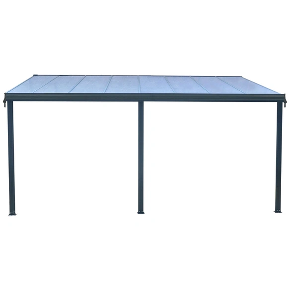 Terrassenüberdachung, Breite: 496 cm, Dach: Polycarbonat (PC), anthrazit