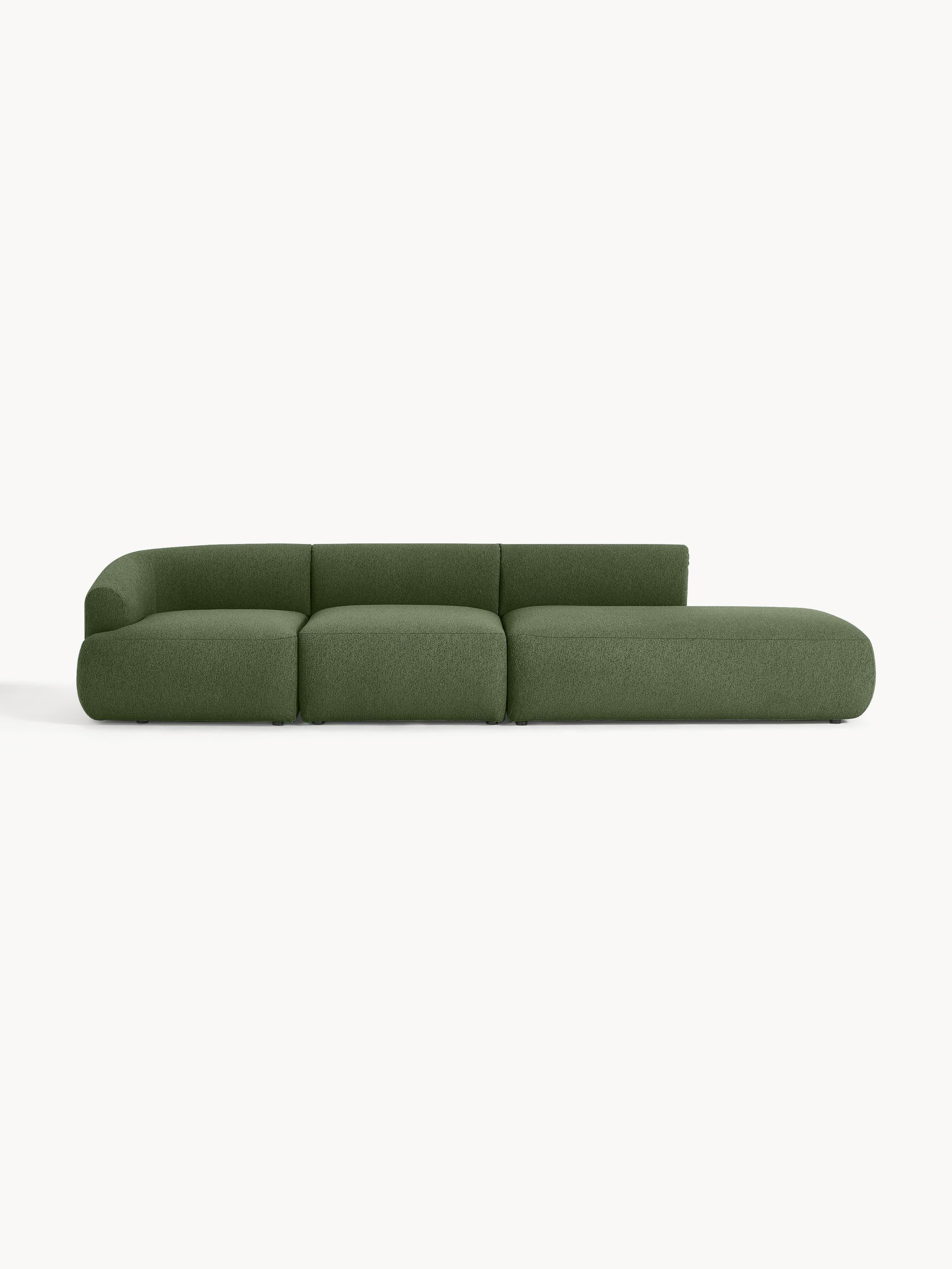 Modulare XL-Ottomane Sofia aus Bouclé