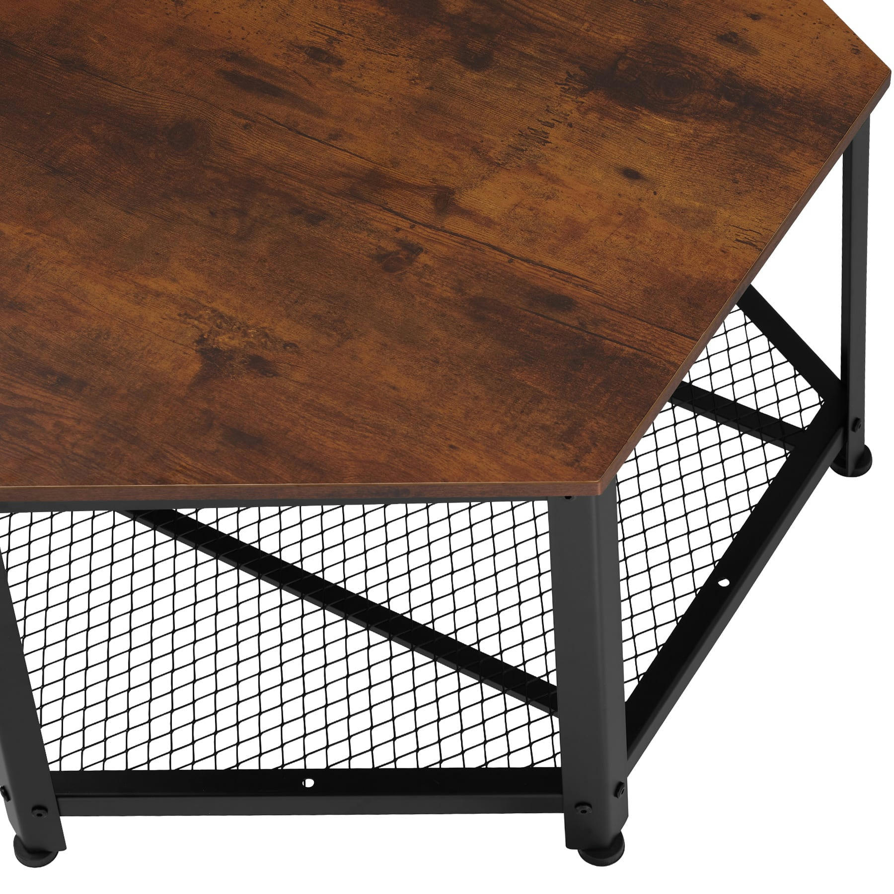 - Table basse salon Style industriel Bois foncé industriel, rustique