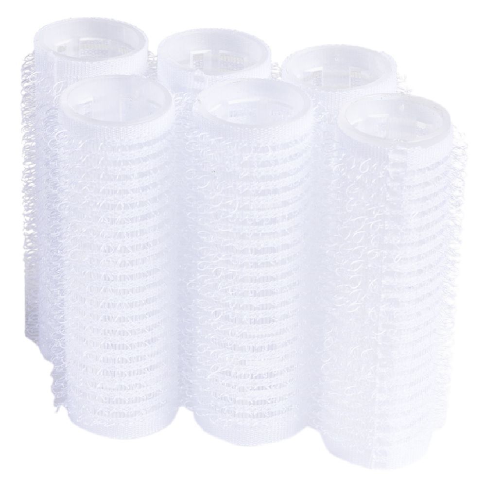 Bigoudi scratch latex blanc Ø2cm x6