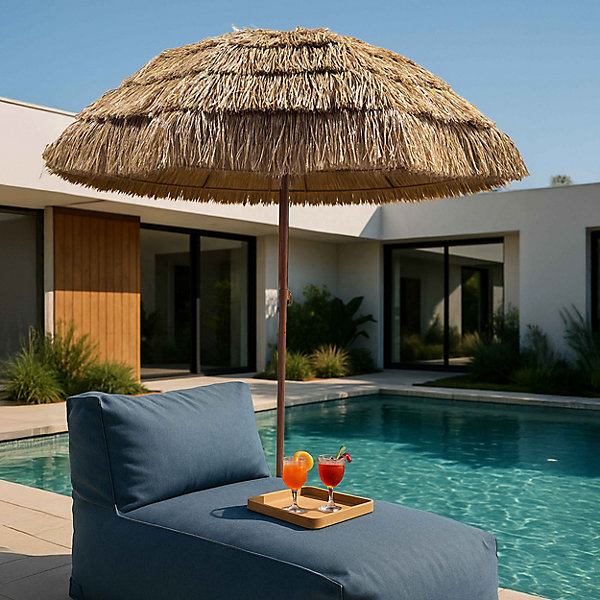 Parasol droit inclinable rond D.1,95 mOviala