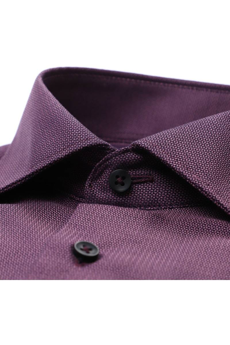 ETERNA Modern Fit Hemd Flieder-lila, Strukturiert
