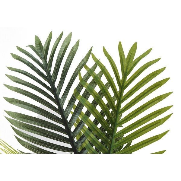 Artificial Plant, 28" Tall, Palm Tree, Indoor, Faux, Fake, Floor, Greenery, Potted, Real Touch, Decorative, Green Leaves