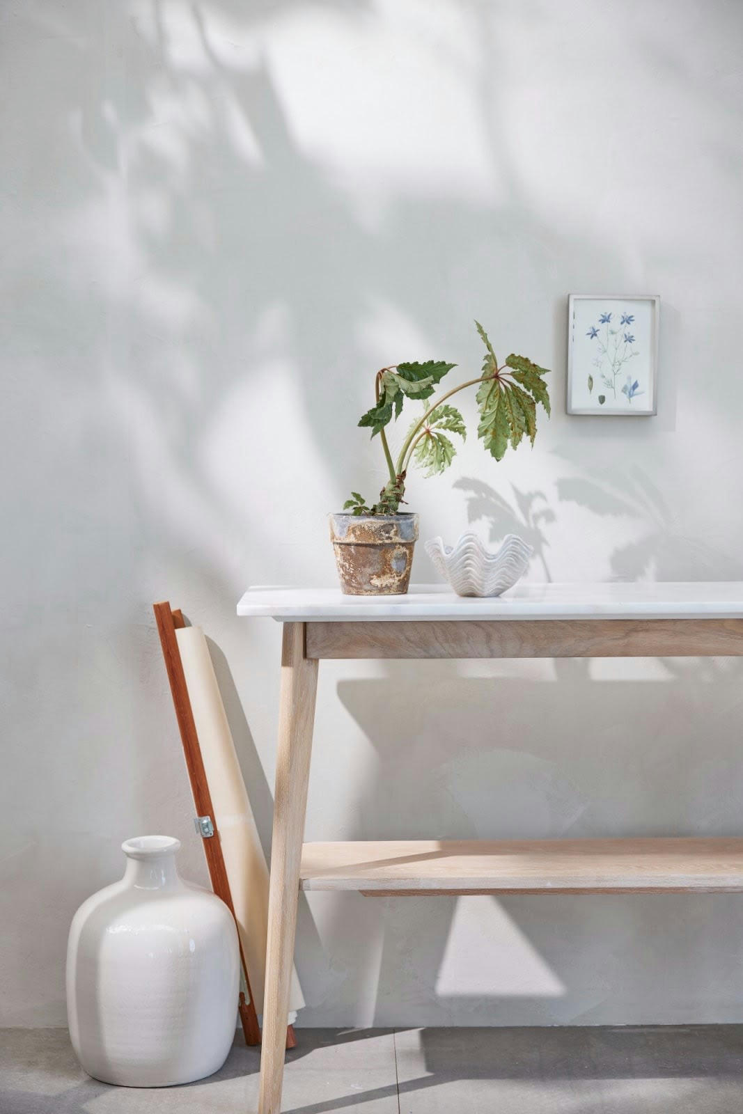 - Vase en céramique blanc H11