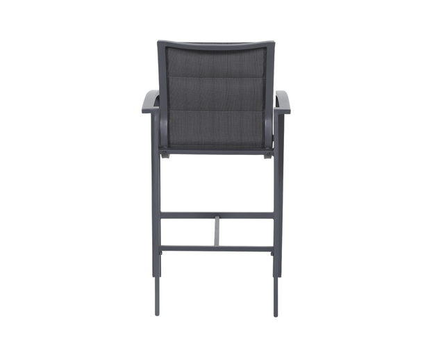 Boston-Jette 4 Seater Bar Dining Setting Bundle - Gunmetal Grey