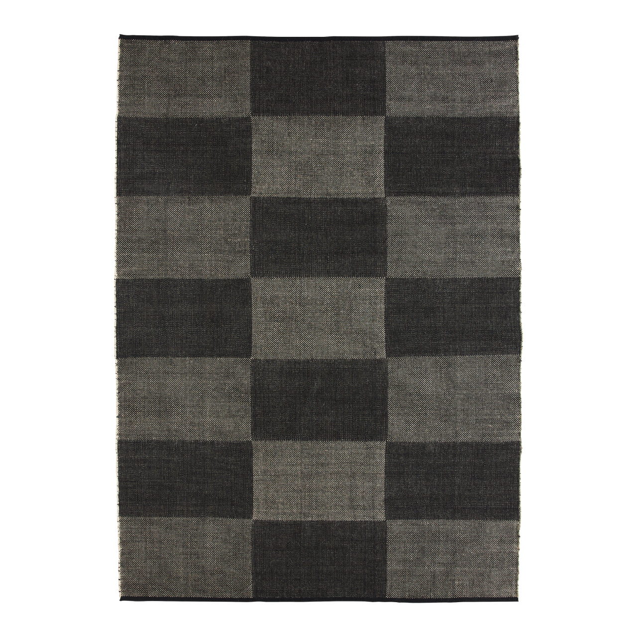 HAY Check Vloerkleed 200 x 300 cm - Zwart