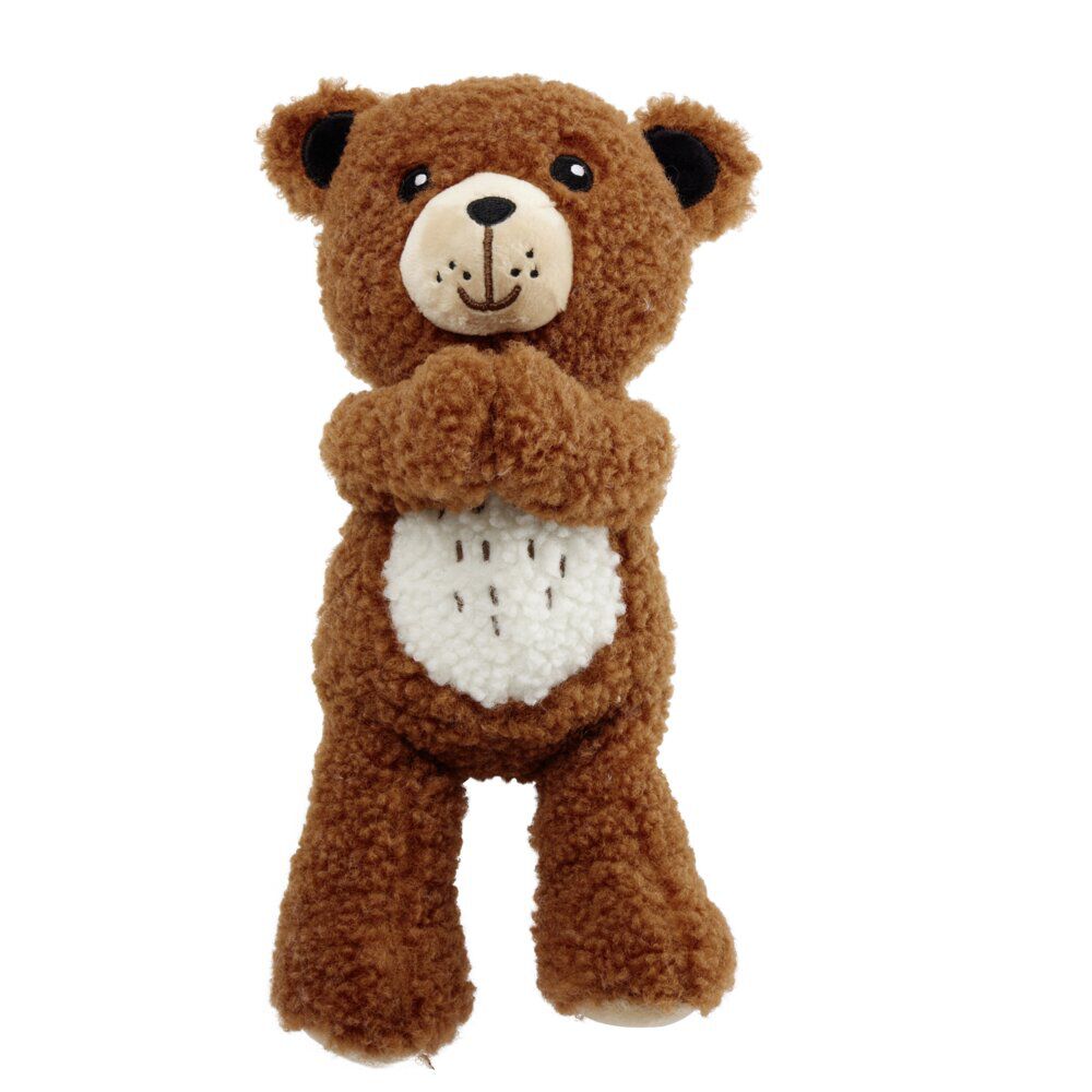 Peluche ours polyester H22,5cm (2 modèles)