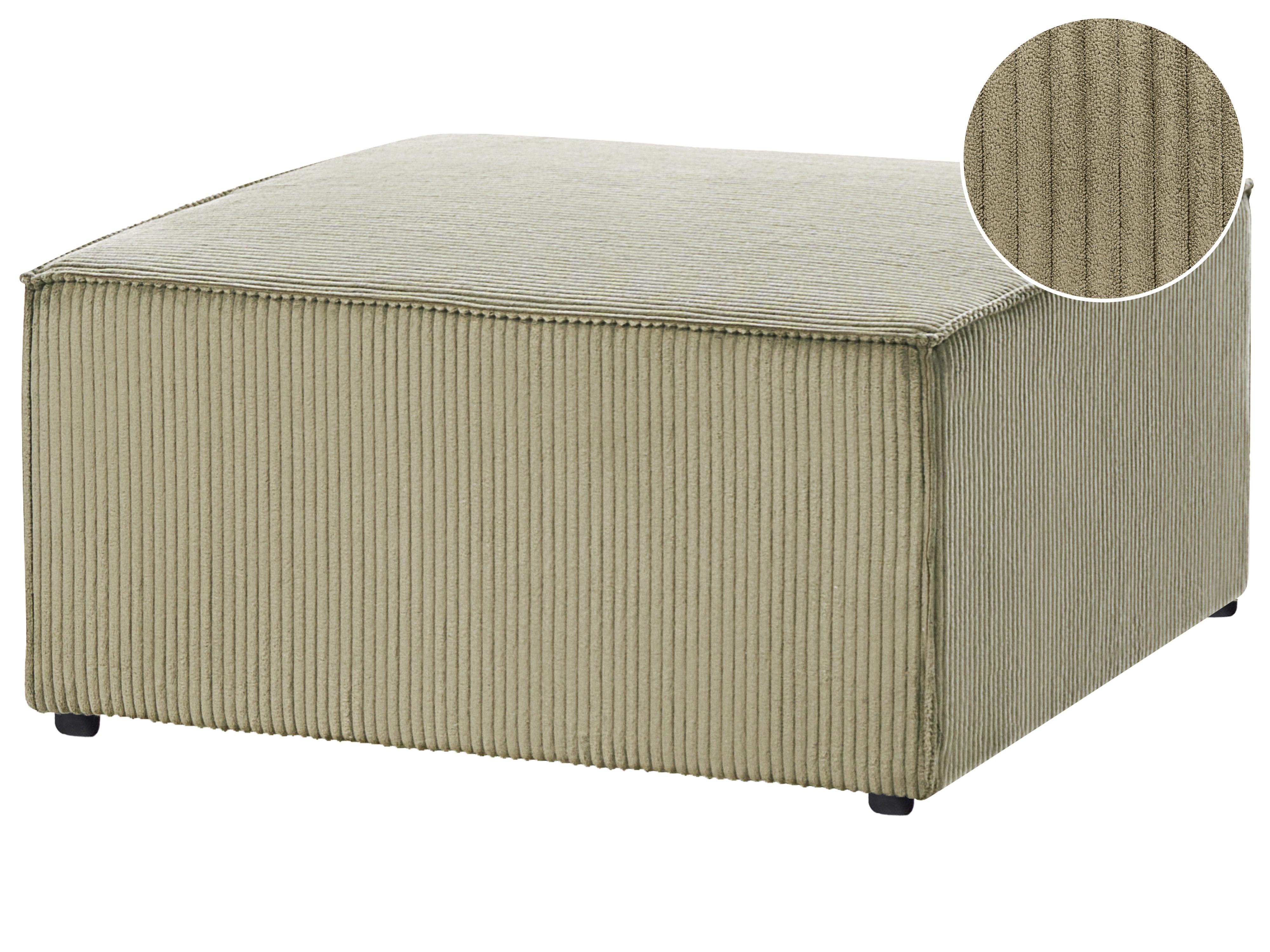 Ottoman LEMVIG Corduroy Green