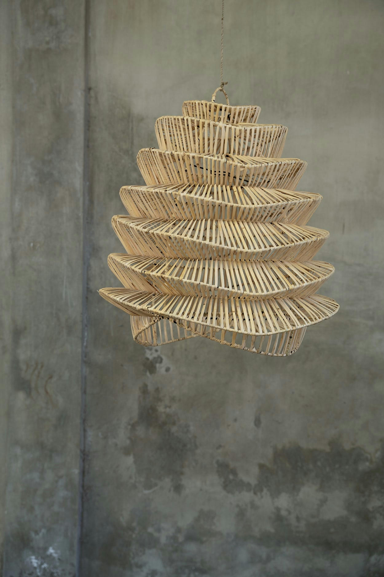 GOOD VIBES - Abat-jour en rotin naturel